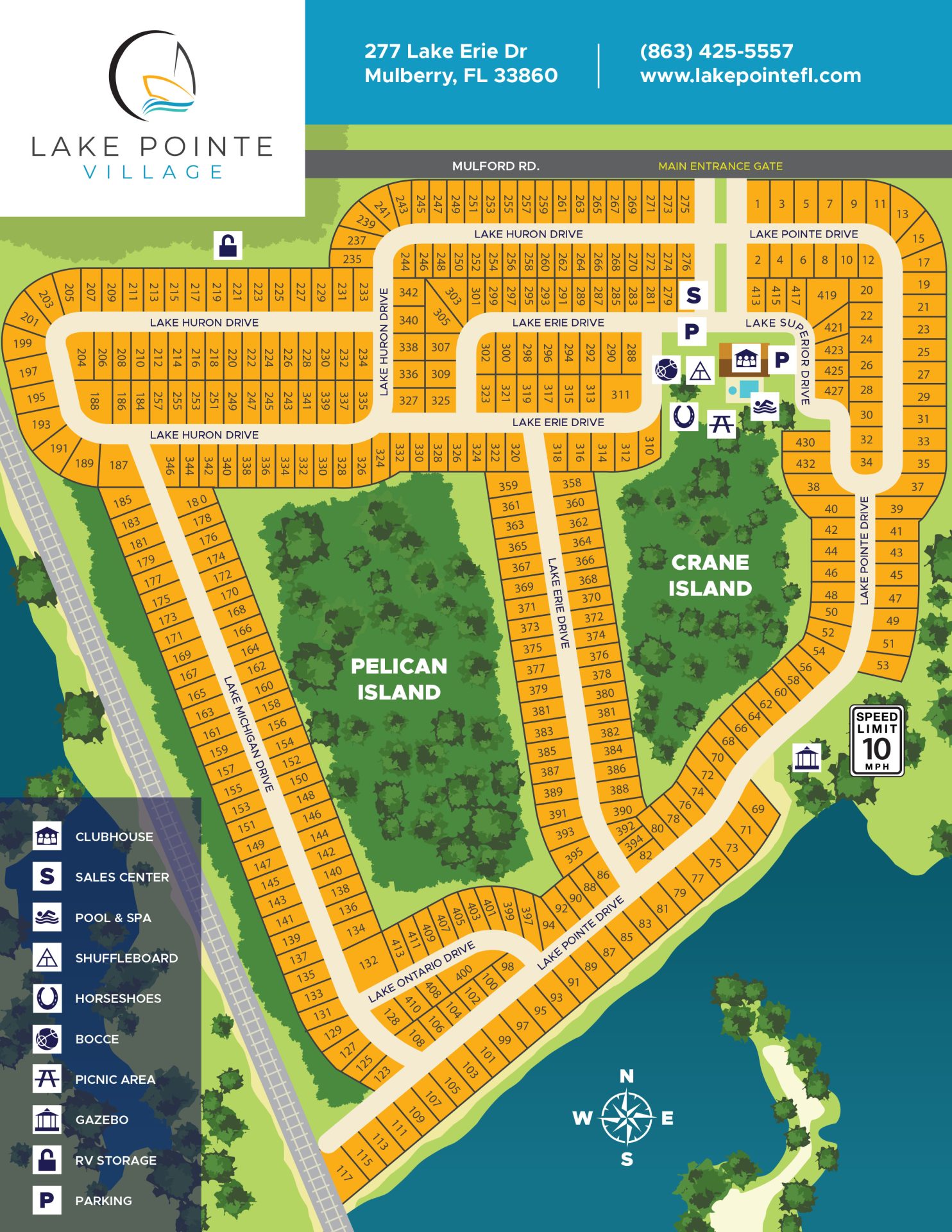 Lake Pointe Park Map